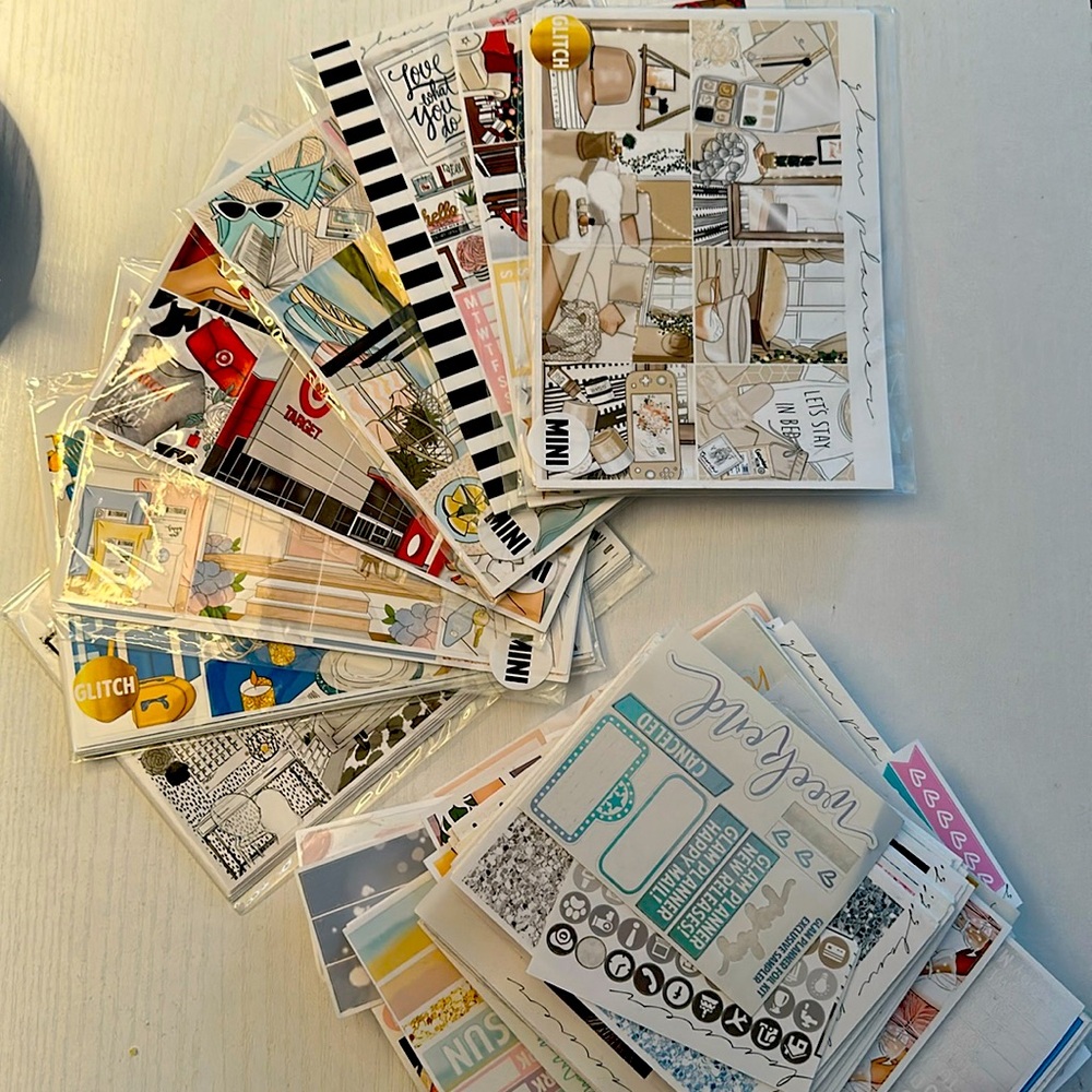 Glam Planner Sticker Declutter